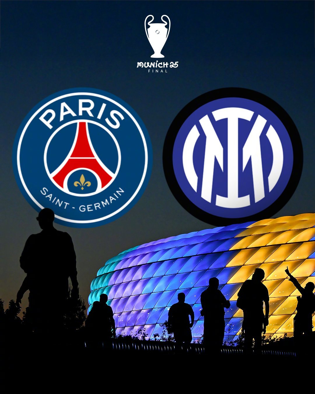 欧冠决赛5-0横扫国米 巴黎圣日耳曼终夺欧冠并成