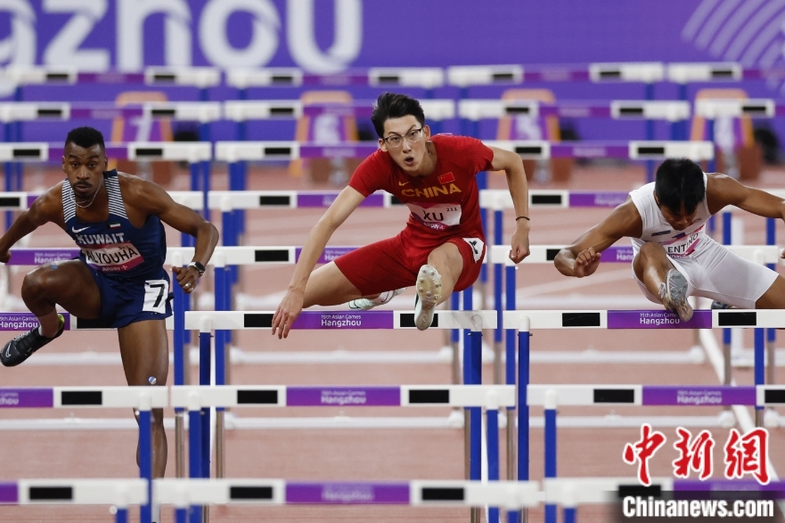 徐卓一亚运110米栏摘铜 科威特日本分获冠亚军