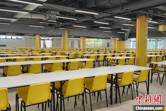 运动员餐厅。　钱晨菲 摄